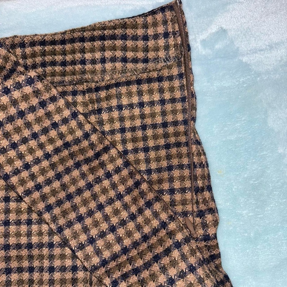 SHEIN Brown and Black A-Line Mini Skirt - Picture 3 of 4